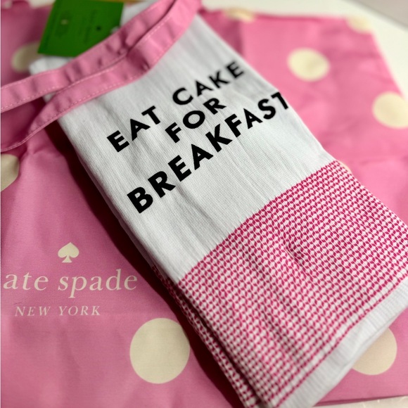 Kate Spade Bundle- XL Polka Dot Reusable Tote & 2 Cotton Hand Towels, NWT - Picture 3 of 12